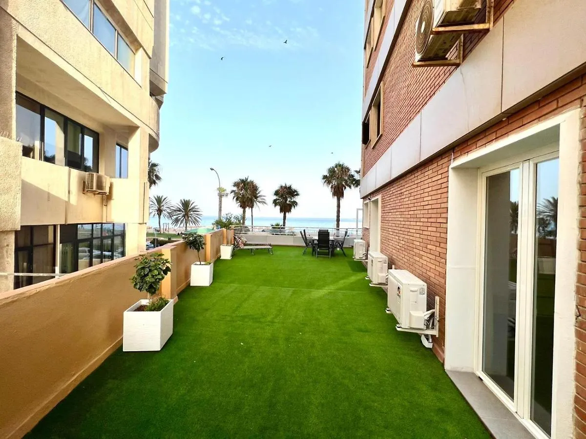 מאלגה Malagueta Beach I & Private Terrace By Ele Apartments